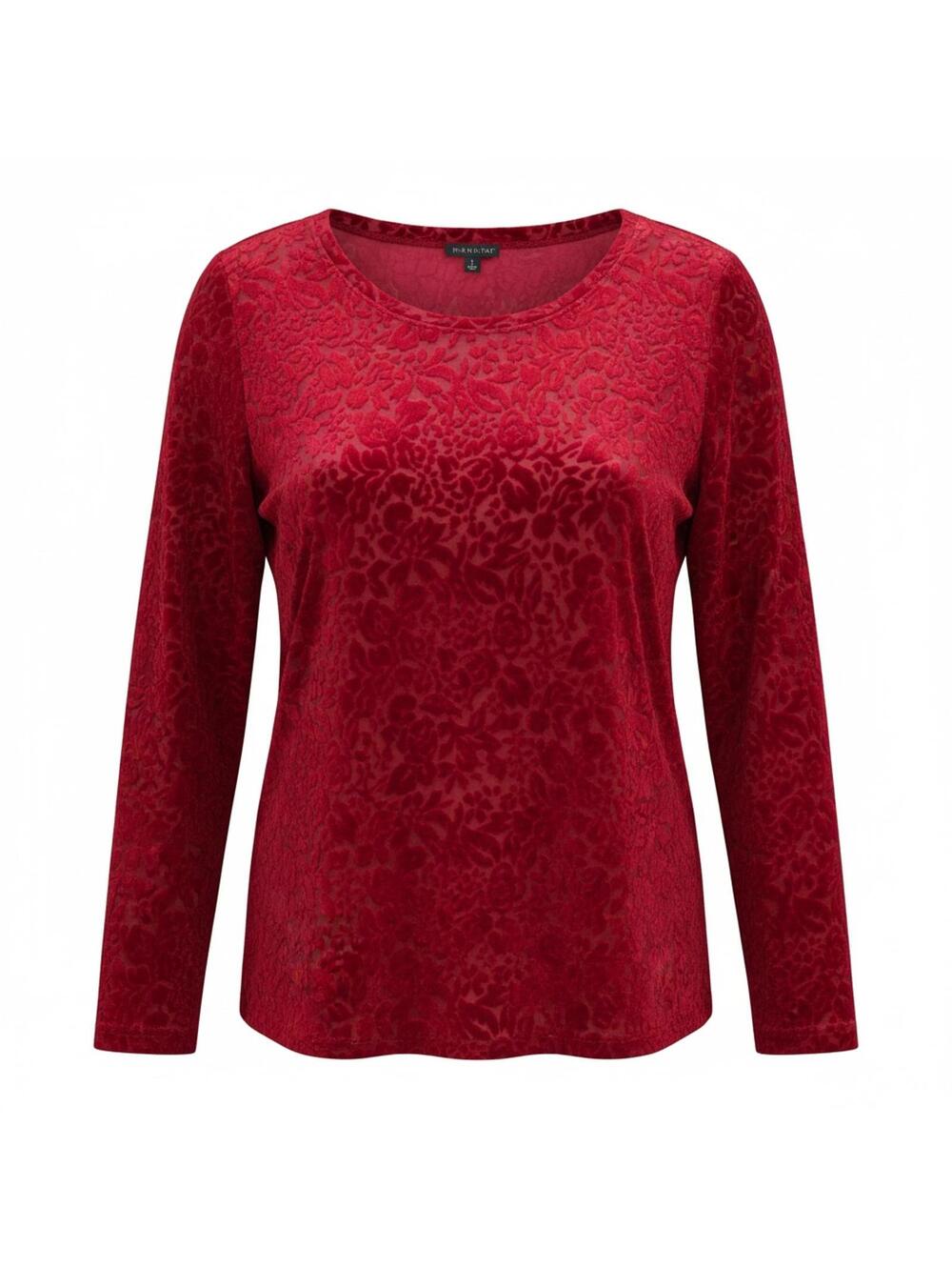 NWOT S red Hannah Blouse